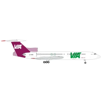 Pre-Order Herpa Wings 573214 1:200 Air Via Tupolev TU-154M LZ-MIG - Miniature Marvels: Airplane Models & Painted Dice* Airplane Model