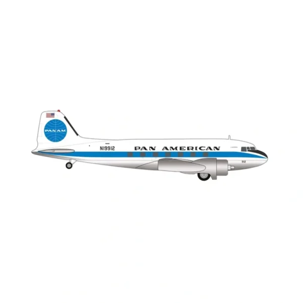 Pre-Order Herpa Wings 573382 1:200 Pan American World Airways Douglas DC-3 N19912 s Clipperle - Miniature Marvels: Airplane Models & Painted Dice* Airplane Model