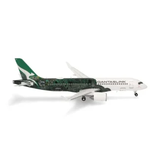 Pre-Order Herpa Wings 573351 1:200 QantasLink Airbus A220-300 Flying Art Series VH-X4A Minyma Kutjara Tjukurpa - Miniature Marvels: Airplane Models & Painted Dice* Airplane Model