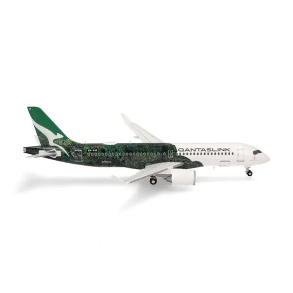 Pre-Order Herpa Wings 573351 1:200 QantasLink Airbus A220-300 Flying Art Series VH-X4A Minyma Kutjara Tjukurpa - Miniature Marvels: Airplane Models & Painted Dice* Airplane Model