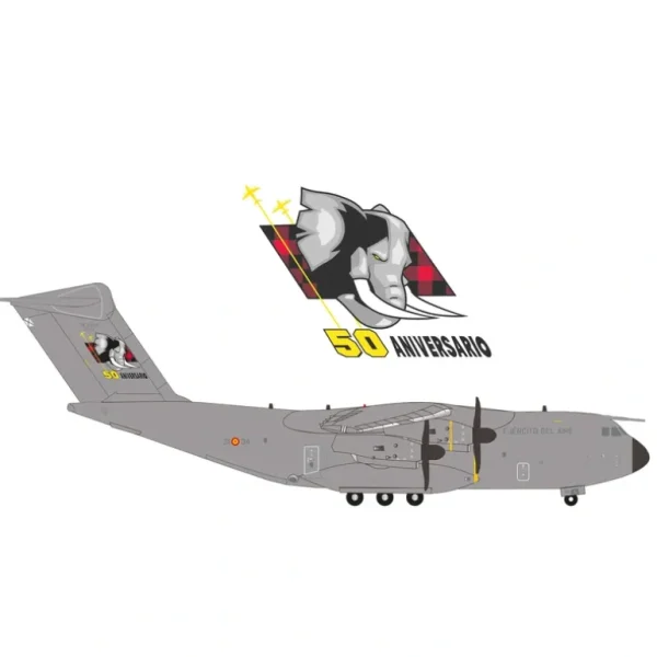 Pre-Order Herpa Wings 573191 1:200 Spanish Air Force Airbus A400M Atlas (T.23) - 31st Wing (Ala 31), Zaragoza - 50 Aniversario TK.23-14A Minyma Kutjara Tjukurpa - Miniature Marvels: Airplane Models & Painted Dice* Airplane Model