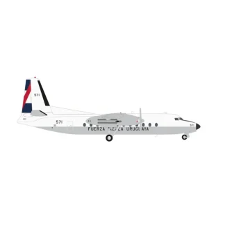 Pre-Order Herpa Wings 573368 1:200 Uruguayan Air Force Fairchild FH-227D 571 - Miniature Marvels: Airplane Models & Painted Dice* Airplane Model