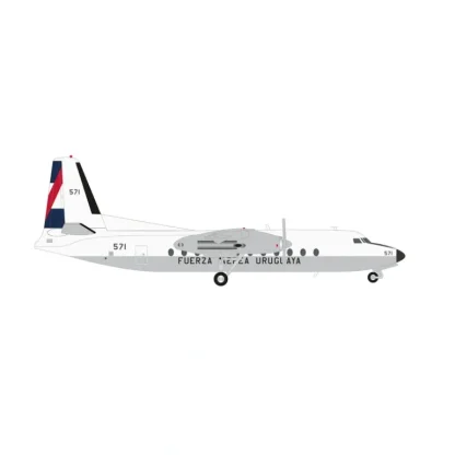 Pre-Order Herpa Wings 573368 1:200 Uruguayan Air Force Fairchild FH-227D 571 - Miniature Marvels: Airplane Models & Painted Dice* Airplane Model