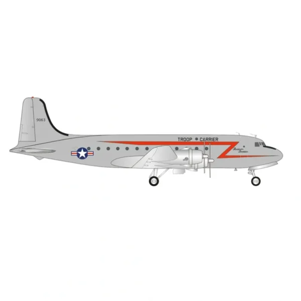 Pre-Order Herpa Wings 573177 1:200 USAF C-54 Skymaster Douglas Rosienbomber 44-9063 - Miniature Marvels: Airplane Models & Painted Dice* Airplane Model
