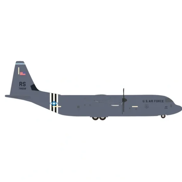 Pre-Order Herpa Wings 537452 1:500 USAF C-130J Super Hercules 07-8608 37th Airlift Squadron, Ramstein Air Base - Miniature Marvels: Airplane Models & Painted Dice* Airplane Model