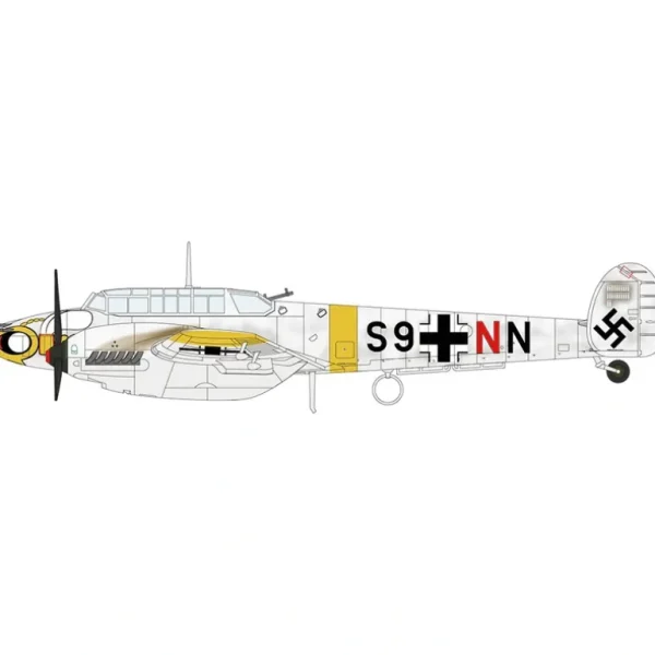 Pre-Order Hobby Master HA1816 1:72 Bf 110E "S9+NN" flown by Lt. Herbert Kutscha, 5./ZG 1, Soviet Union, 1942 - Miniature Marvels: Airplane Models & Painted Dice* Airplane Model