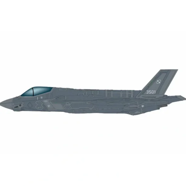 Pre-Order Hobby Master HA4444 1:72 F-35A "Husarz" 3501, Polish Air Force, 2024 (w/painted RAM panels) - Miniature Marvels: Airplane Models & Painted Dice* Airplane Model