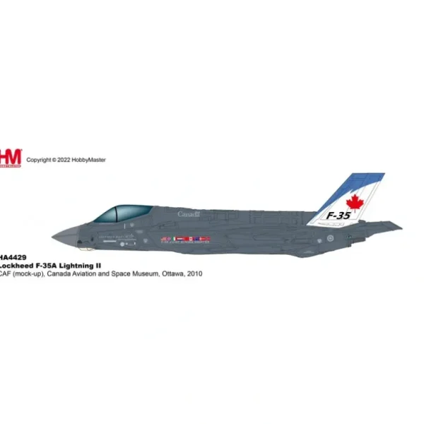 Pre-Order Hobby Master HA4429 1:72 F-35A Lightning II CAF (mock-up) - Miniature Marvels: Airplane Models & Painted Dice* Airplane Model