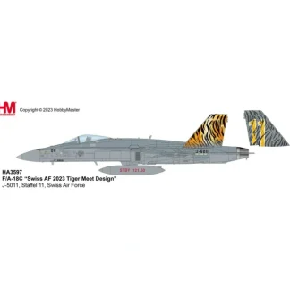 Pre-Order Hobby Master HA3597 1:72 F/A-18C Hornet Sta el 11, Swiss Air Force - Miniature Marvels: Airplane Models & Painted Dice* Airplane Model