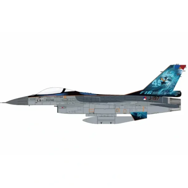 Pre-Order Hobby Master HA38054 1:72 F-16AM J-197, RNLAF, 2024 "Final Flight" - Miniature Marvels: Airplane Models & Painted Dice* Airplane Model