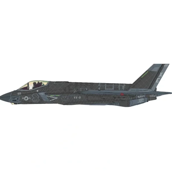 Pre-Order Hobby Master HA6212 1:72 F-35C "Black Chrome" XE-105/168842, US Navy, August 2022 - Miniature Marvels: Airplane Models & Painted Dice* Airplane Model