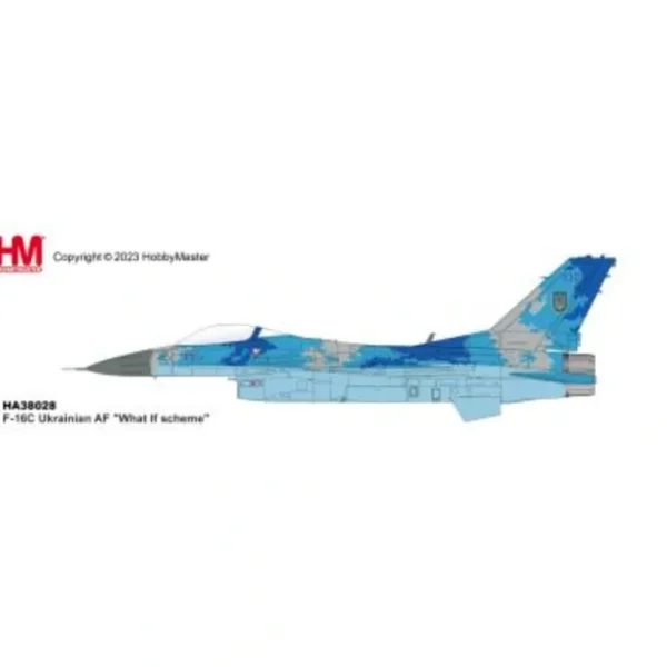 Pre-Order Hobby Master HA38028 1:72 F-16C Ukrainian AF "What If scheme" - Miniature Marvels: Airplane Models & Painted Dice* Airplane Model