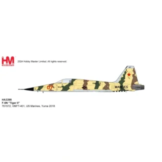 Pre-Order Hobby Master HA3398 1:72 F-5N Tiger II 761572, VMFT-401, US Marines, Yuma 2018 HA3398 - Miniature Marvels: Airplane Models & Painted Dice* Airplane Model