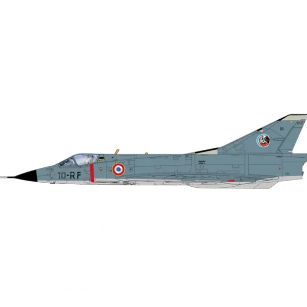 Pre-Order Hobby Master HA9803 1:72 Mirage IIIC 10-RF/No.31, EC 2/10 Seine, French Air Force, France, May 1978 - Miniature Marvels: Airplane Models & Painted Dice* Airplane Model