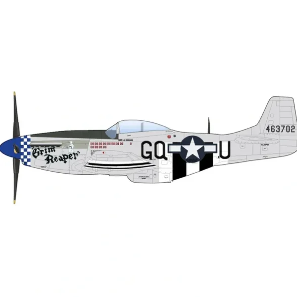 Pre-Order Hobby Master HA7755 1:48 P-51D "Grim Reaper" 463702, 355th FS, 9th USAAF, 1945 - Miniature Marvels: Airplane Models & Painted Dice* Airplane Model