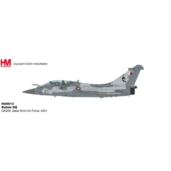 Pre-Order Hobby Master HA9613 1:72 Rafale DQ QA209, Qatar Emiri Air Force, 2021 - Miniature Marvels: Airplane Models & Painted Dice* Airplane Model