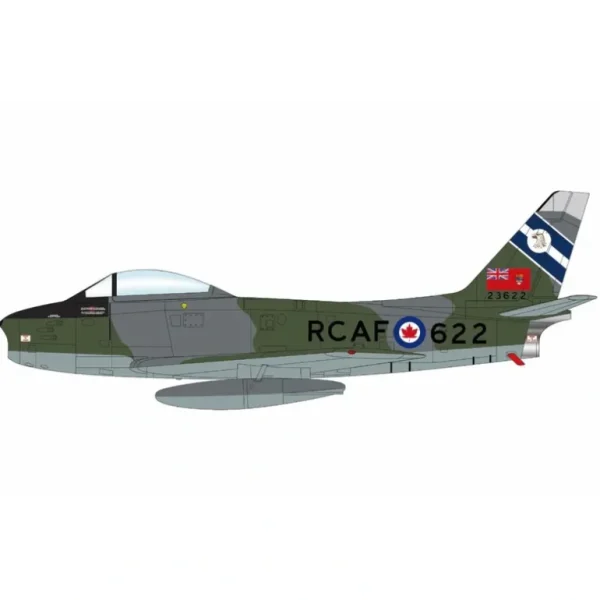 Pre-Order Hobby Master HA4326 1:72 Sabre Mk. 6 23622, 430 Squadron, RCAF, 1950s - Miniature Marvels: Airplane Models & Painted Dice* Airplane Model