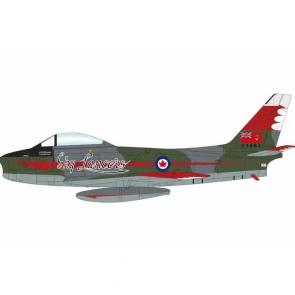 Pre-Order Hobby Master HA4325 1:72 Sabre Mk.5 "Sky Lancers" 23483, RCAF, 1956 - Miniature Marvels: Airplane Models & Painted Dice* Airplane Model