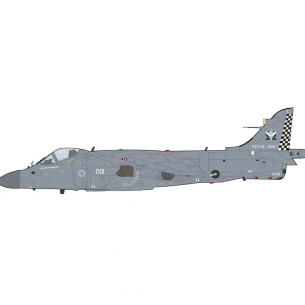 Pre-Order Hobby Master HA4108 1:72 Sea Harrier FA.2 ZH796, Royal Navy, 2018 (w/ Sea Eagle missiles) - Miniature Marvels: Airplane Models & Painted Dice* Airplane Model