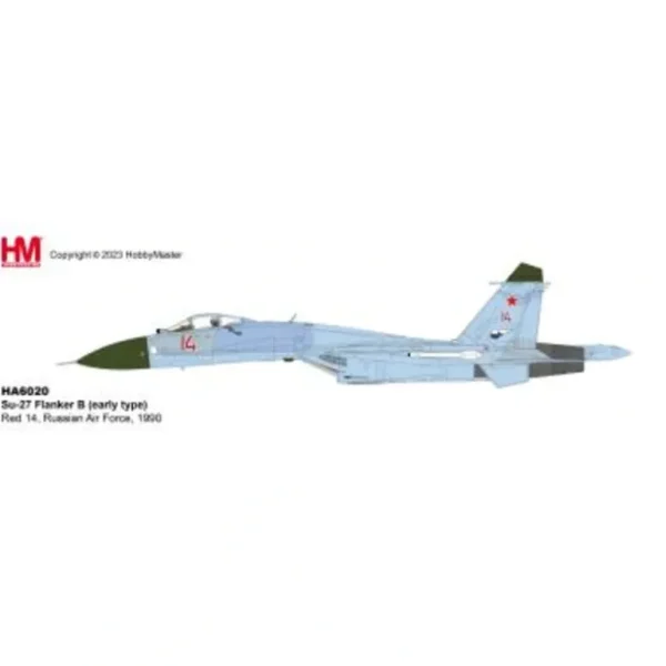 Pre-Order Hobby Master HA6020 1:72 Su-27 Flanker B (early type) Red 14, Russian Air Force, 1990 - Miniature Marvels: Airplane Models & Painted Dice* Airplane Model