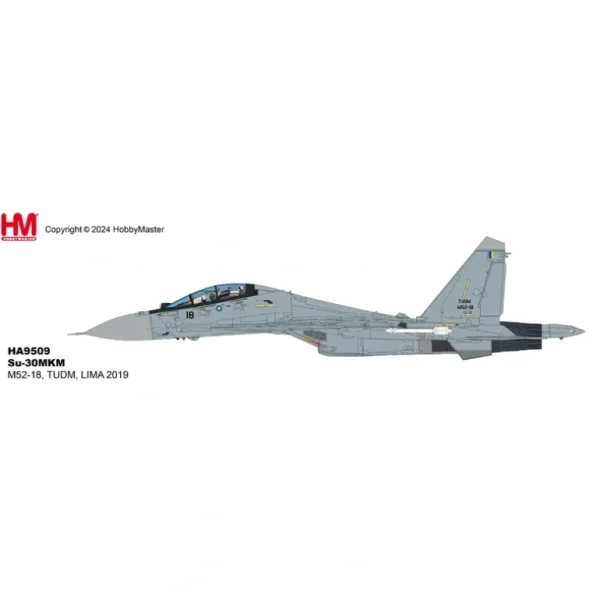 Pre-Order Hobby Master HA9509 1:72 Su-30MKM M52-18, TUDM, LIMA 2019 - Miniature Marvels: Airplane Models & Painted Dice* Airplane Model