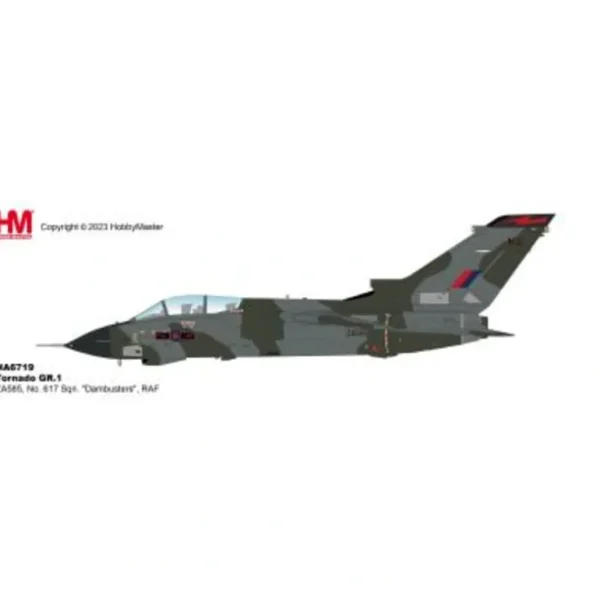 Pre-Order Hobby Master HA6719 1:72 Tornado GR.1 ZA585, No. 617 Sqn. "Dambusters", RAF - Miniature Marvels: Airplane Models & Painted Dice* Airplane Model