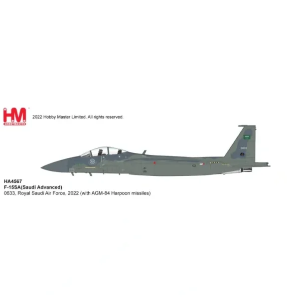 Pre-Order Hobby Master HA4567 F-15SA (Saudi Advanced) - Miniature Marvels: Airplane Models & Painted Dice* Airplane Model