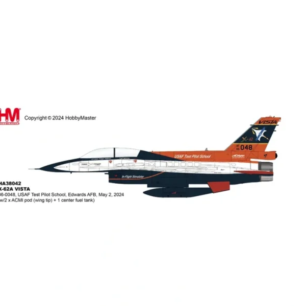 Pre-Order Hobby Master HA38042B 1:72 X-62A VISTA 86-0048, USAF Test Pilot School, Edwards AFB - Miniature Marvels: Airplane Models & Painted Dice* Airplane Model