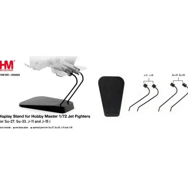 Pre-Order Hobby Master HS0009 1:72 Display Stand for Hobby Master (for Su-27 & Su-33 (common) ; J-11 & J-15 (common) - Miniature Marvels: Airplane Models & Painted Dice* Airplane Model