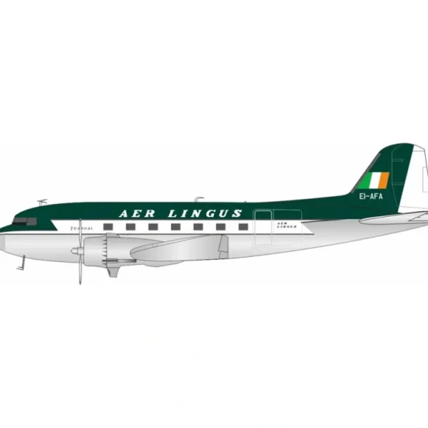 Pre-Order InFlight200 IFDC3EI0224 Aer Lingus DC-3 EI-AFA - Miniature Marvels: Airplane Models & Painted Dice* Airplane Model