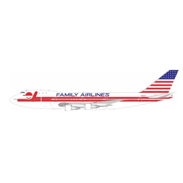 Pre-Order Inflight IF741FAM0519 1:200 Family Airlines Boeing 747-100 N93117 - Miniature Marvels: Airplane Models & Painted Dice* Airplane Model