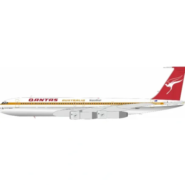 Pre-Order InFlight200 IF707QF0125P 1:200 Qantas Boeing 707-338C VH-EAG LAST FLIGHT QANTAS Polished - Miniature Marvels: Airplane Models & Painted Dice* Airplane Model