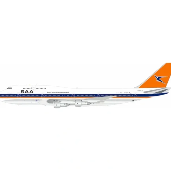 Pre-Order InFlight200 IF743SA0424P South African Airways Boeing 747-344 ZS-SAT Polished - Miniature Marvels: Airplane Models & Painted Dice* Airplane Model