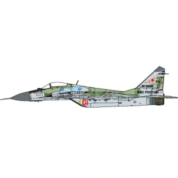 Pre-Order JC Wings CW-72-MG29-013 MIG-29E Fulcrum, Russian Air Force, Lipetsk AB, Russia, Hero of Russia General Sulbek Oskanov, 2015 - Miniature Marvels: Airplane Models & Painted Dice* Airplane Model