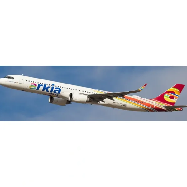 Pre-Order Jc Wings JC2AIZ0041 1:200 Arkia Israeli Airlines Airbus A321neo - Miniature Marvels: Airplane Models & Painted Dice* Airplane Model