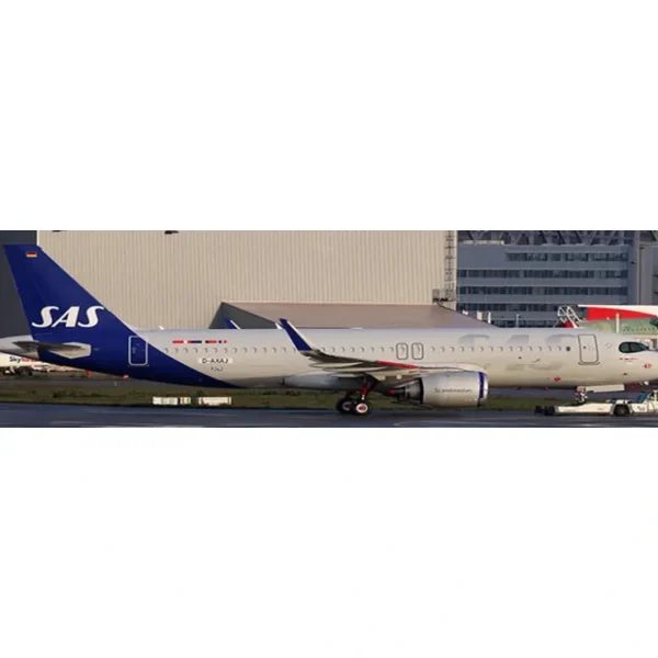 Sale Pre-Order Jc Wings JC2SAS419 1:200 SAS Scandinavian Airlines Airbus A320neo - Miniature Marvels: Airplane Models & Painted Dice Airplane Model