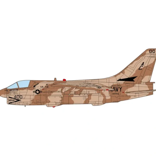 Online Pre-Order JC Wings JCW-72-A7-007 1:72 A-7E Corsair II U.S. NAVY VA-72 Blue Hawks, USS John F. Kennedy, Desert Storm,1991 - Miniature Marvels: Airplane Models & Painted Dice Airplane Model