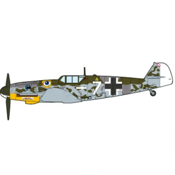 Store Pre-Order JC Wings JCW-72-BF109-002 1:72 BF-109G-6 Luftwaffe Elias Kuhlein JG51, Bulgaria 1944 - Miniature Marvels: Airplane Models & Painted Dice Airplane Model