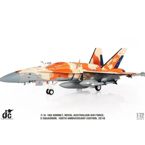 Best Pre-Order Jc Wings JCW-72-F18-016 1:72 RAAF F/a-18A 3 Squadron 100th Anniversary Edition, 2016 - Miniature Marvels: Airplane Models & Painted Dice Airplane Model