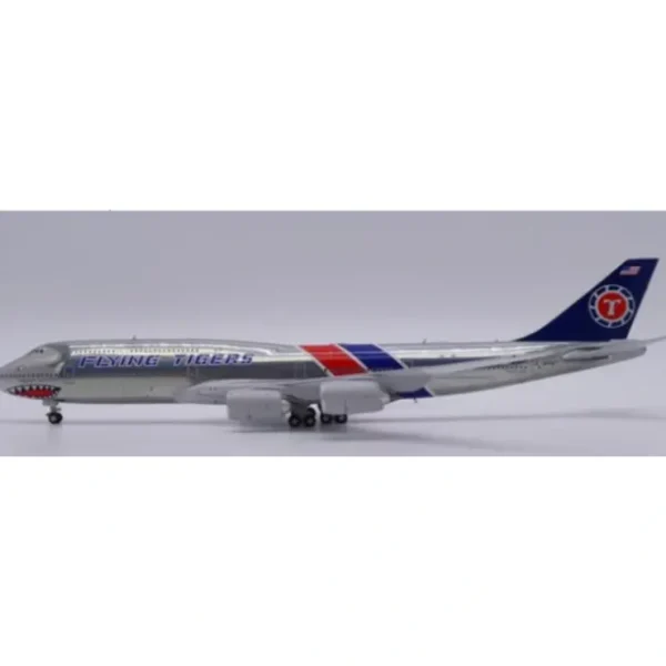 Discount Pre-Order JC Wings LH4377 1:400 Flying Tigers Boeing 747-8(BCF) "Fantasy+Polished" Reg: N748FT - Miniature Marvels: Airplane Models & Painted Dice Airplane Model