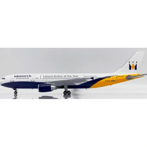 Outlet Pre-Order JC Wings LH2318 1:200 Monarch Airlines Airbus A300-600R G-MONS "Leisure Airline of the Year" - Miniature Marvels: Airplane Models & Painted Dice Airplane Model