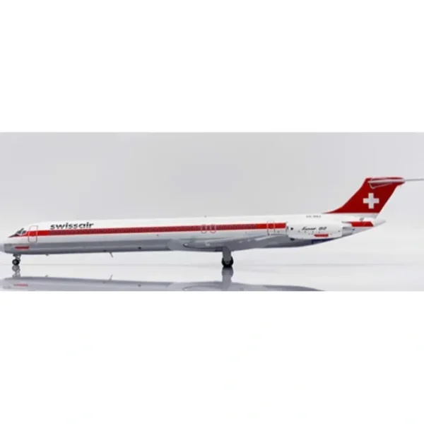 Sale Pre-Order JC Wings LH2373 1:200 Swissair McDonnell Douglas MD-82 "Polished" Reg: PH-MBZ - Miniature Marvels: Airplane Models & Painted Dice Airplane Model