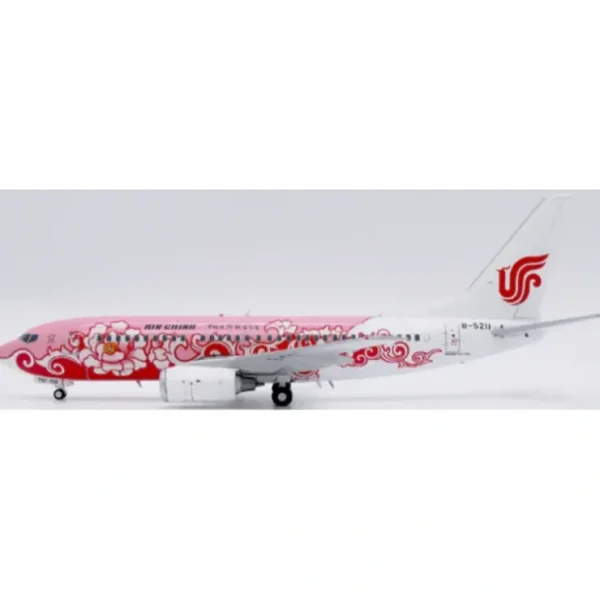 New Pre-Order JC Wings LH2362A 1:200 Air China Boeing 737-700 "Red Peony" Reg: B-5211 "Flaps Down" - Miniature Marvels: Airplane Models & Painted Dice Airplane Model
