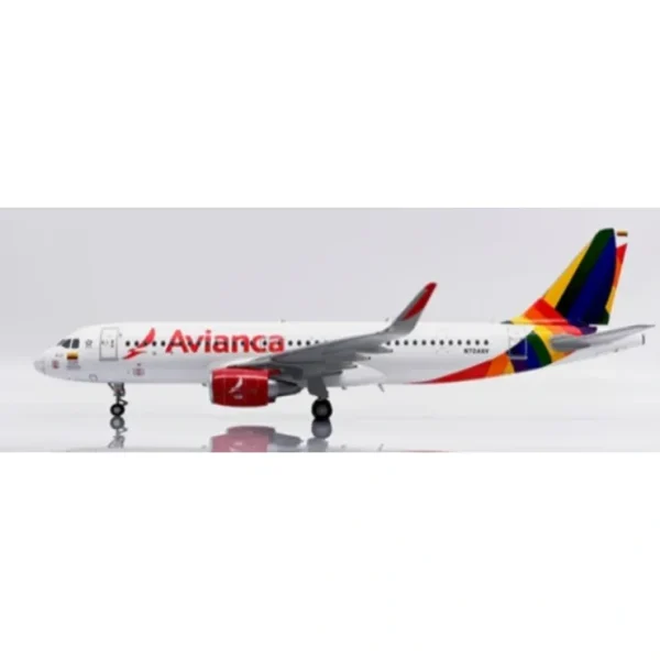 Shop Pre-Order JC Wings LHAVA2434 1:200 Avianca Airbus A320 N724AV "Pride" - Miniature Marvels: Airplane Models & Painted Dice Airplane Model