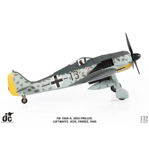 Cheap Pre-Order JC Wings Military JCW-72-FW190-003 1:72 FW 190A-8 Luftwaffe, JG26, France, 1945 - Miniature Marvels: Airplane Models & Painted Dice Airplane Model