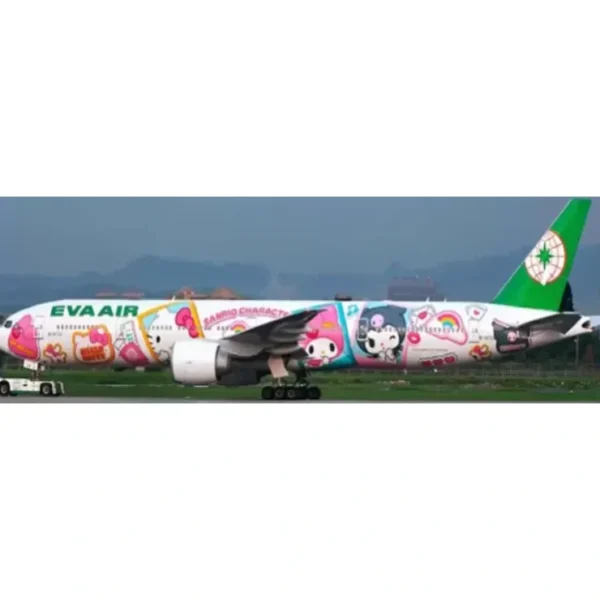 Shop Pre-Order JC Wings SA2070 1:200 EVA Airways Boeing 777-300(ER) "Sanrio Character" Reg: B-16722 - Miniature Marvels: Airplane Models & Painted Dice Airplane Model