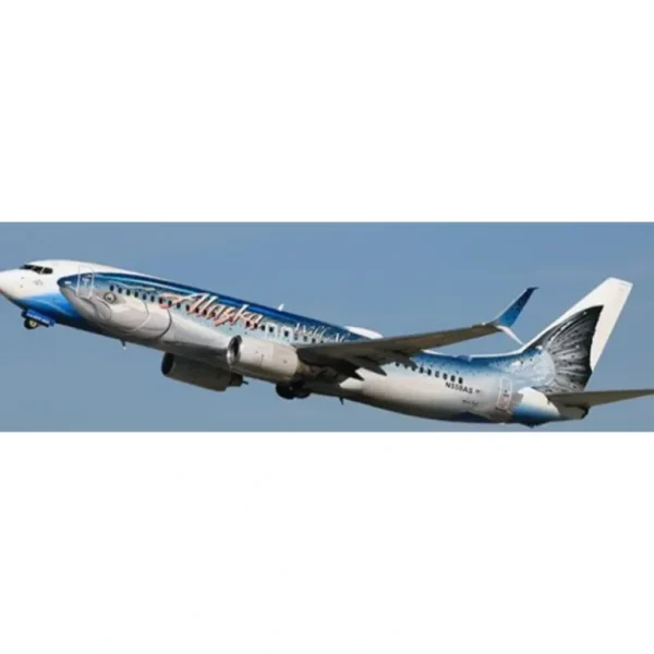 Pre-Order JC Wings SA2ASA044 1:200 Alaska Airlines Boeing 737-800 "Salmon Thirty Salmon" - Miniature Marvels: Airplane Models & Painted Dice* Airplane Model
