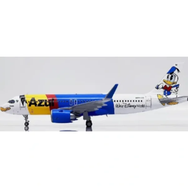 Best Sale Pre-Order JC Wings SA2AZU030 1:200 Azul Airbus A320neo "Pato Donald" - Miniature Marvels: Airplane Models & Painted Dice Airplane Model