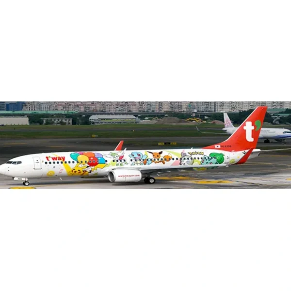 Cheap Pre-Order Jc Wings SA2TWB037 1:200 T'way Air Boeing 737-800 "Pikachu Jet TW" - Miniature Marvels: Airplane Models & Painted Dice Airplane Model