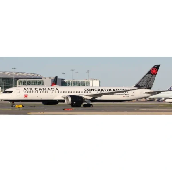 Best Sale Pre-Order JC Wings XX40239 1:400 Air Canada Boeing 787-9 Dreamliner "Congratulations" C-FVNB - Miniature Marvels: Airplane Models & Painted Dice Airplane Model